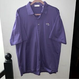 Peter Millar Bay Hill Purple Golf Polo Shirt Men’s Size Large